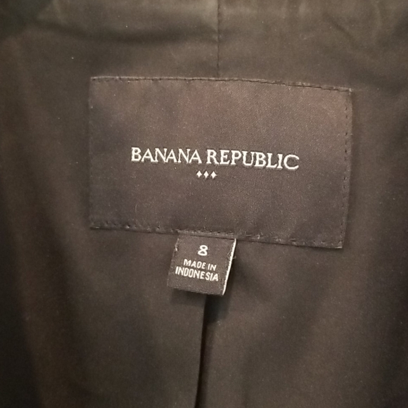 💕BANANA REPUBLIC💕 Classic Black 3 Button Blazer 8 - Picture 8 of 8